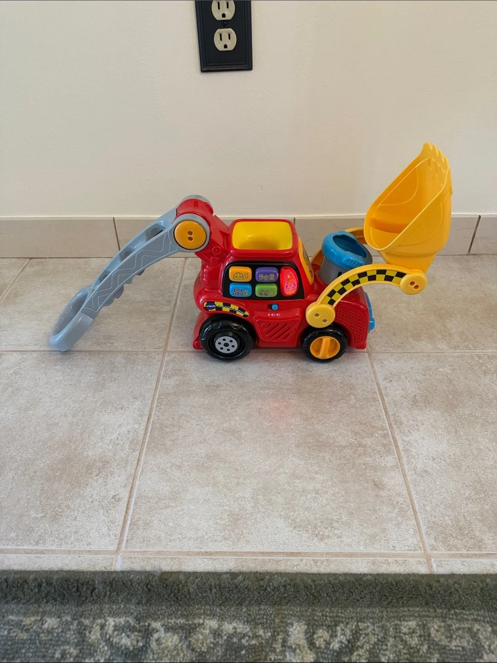Vtech Kids Interactive Dump Truck Toy - Red & Yellow