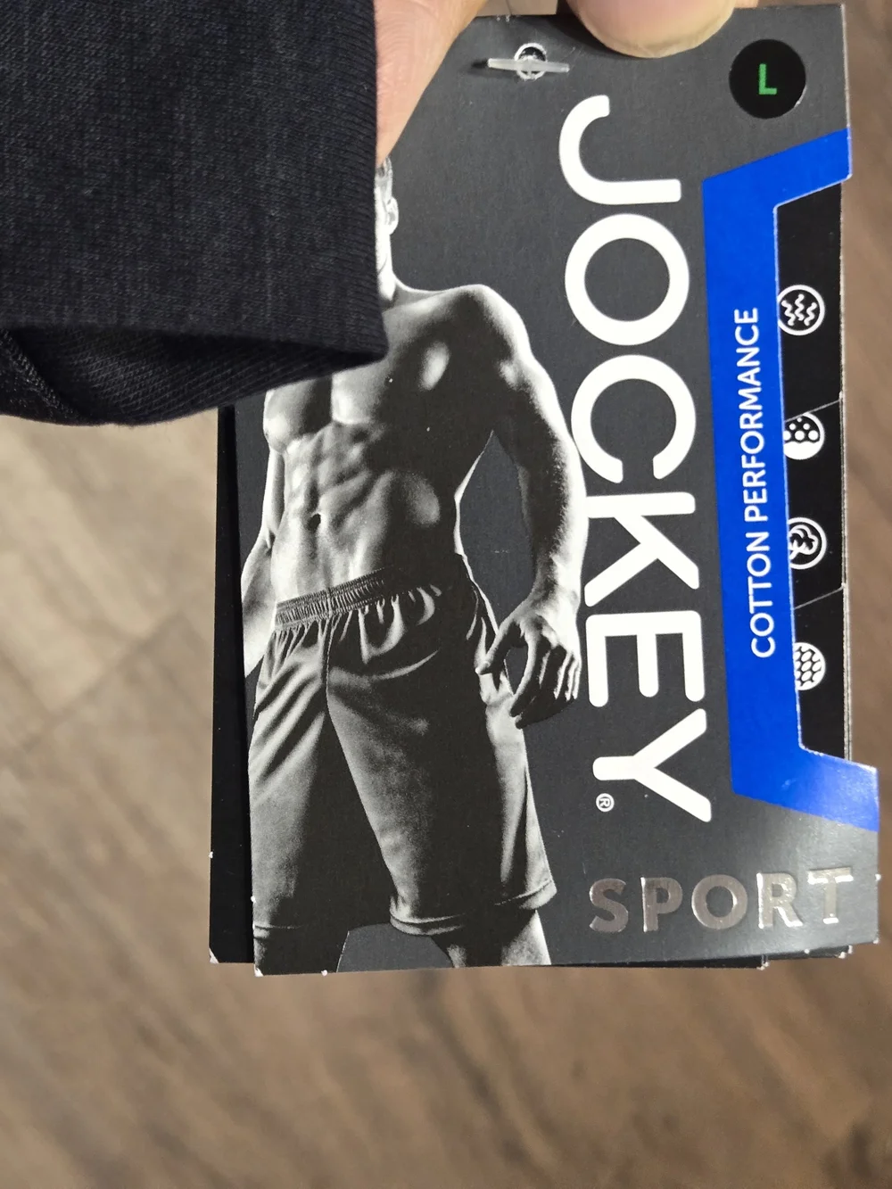 Jockey Men's Cotton Stretch Boxer Briefs - Black & White