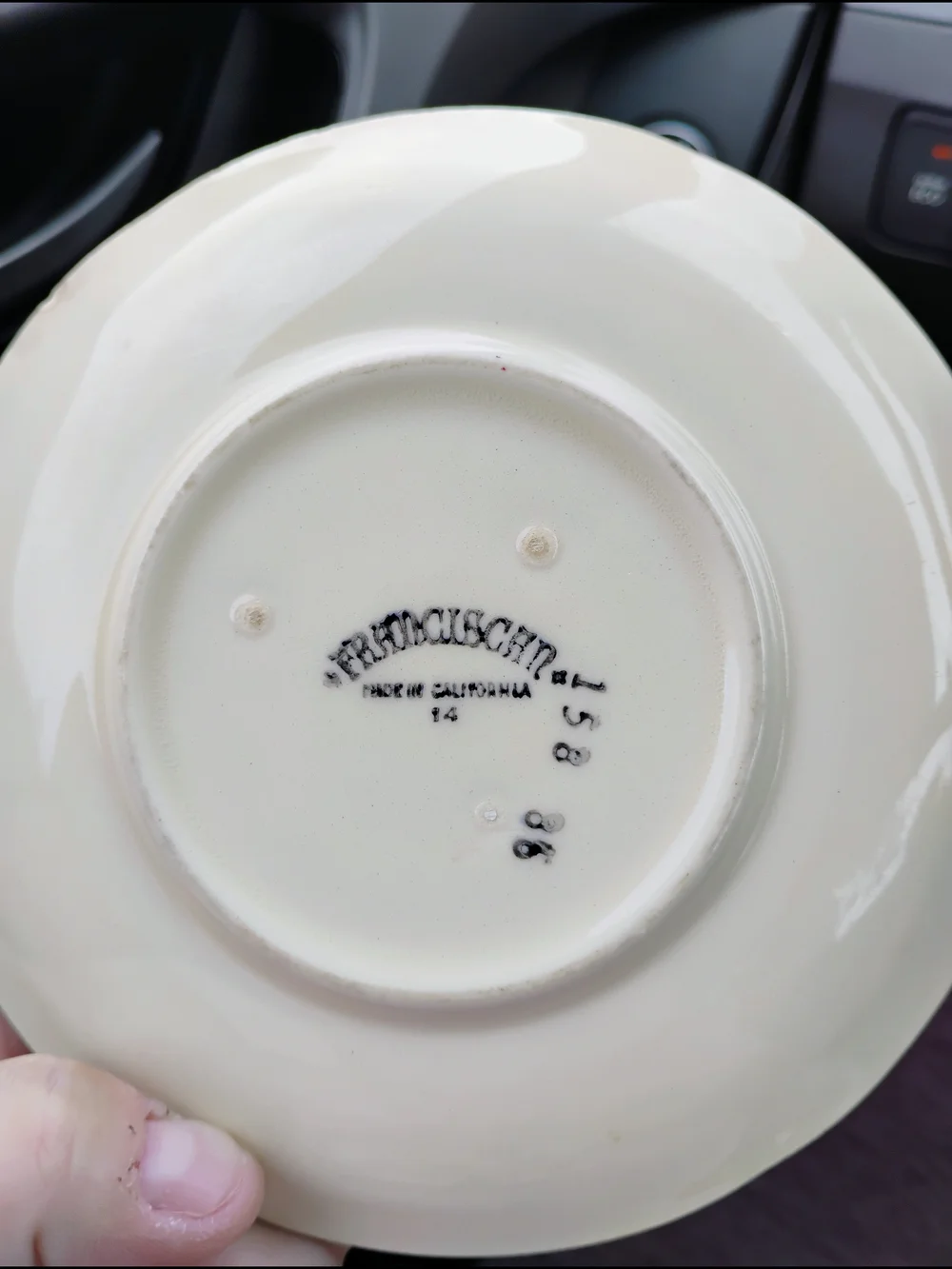 Franciscan ceramic saucer