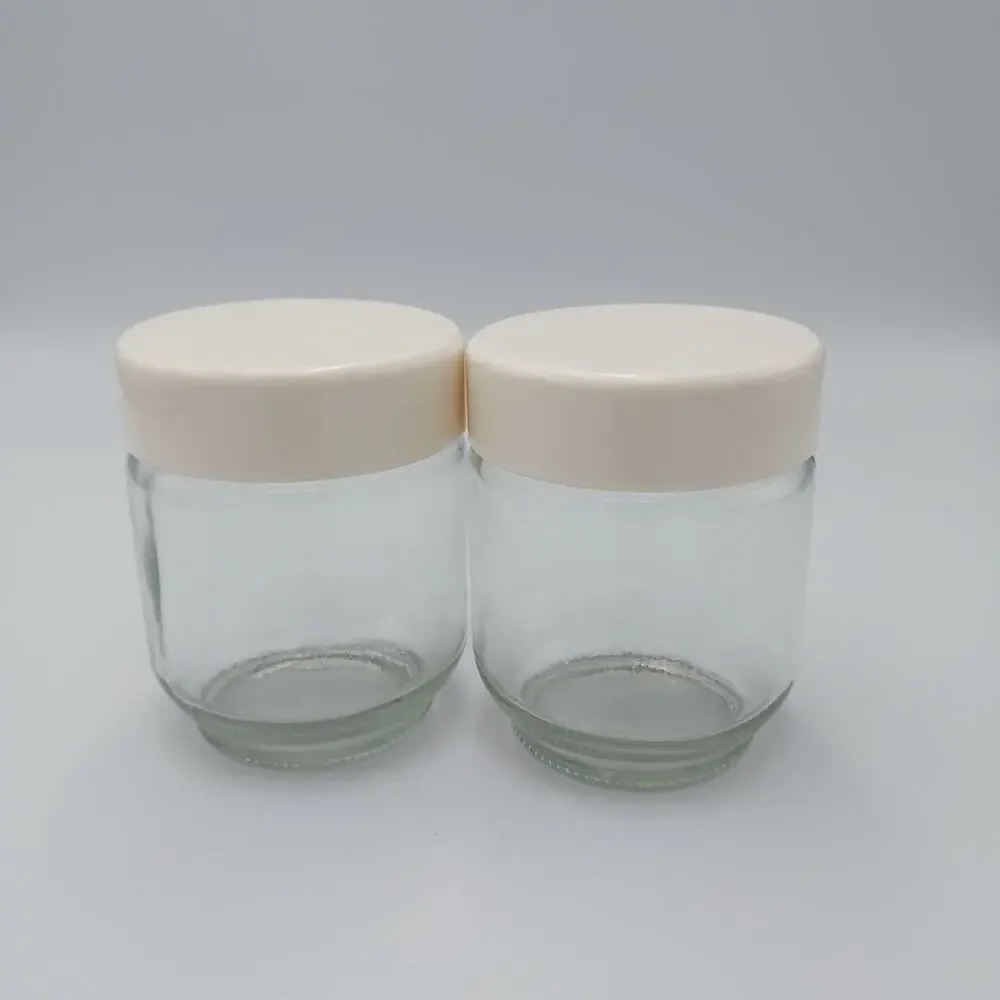 2 Euro Cuisine Yogurt Maker YM80/YM100 Replacement Screw Top Glass Jar‎