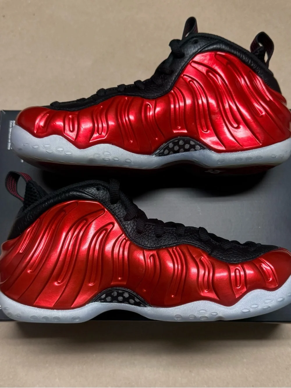 Nike Air Foamposite One Metallic Red 2023 Mens size 5.5 Basketball Shoes!