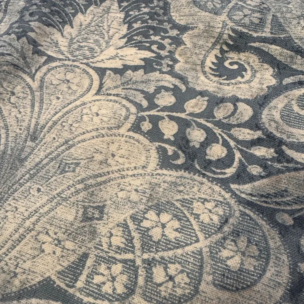 Pottery Barn Janelle Damask Printed Linen Cotton Blend 20