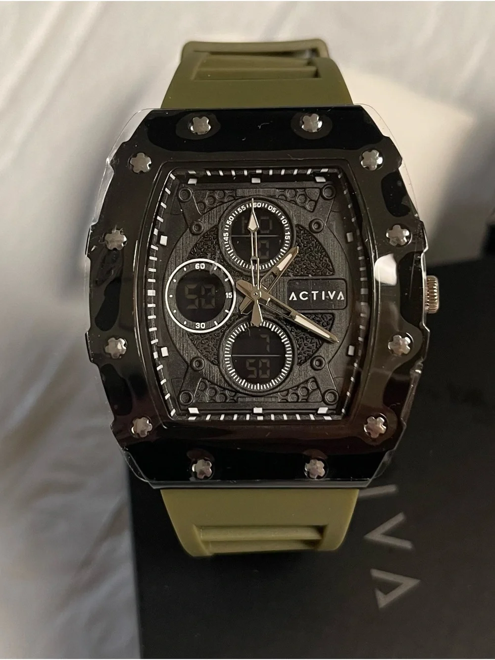 Activa X Invicta Digital Essentials Men's Watch - 42.8mm, Army Green new