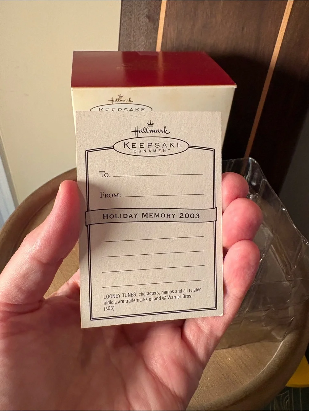Hallmark keepsake ornament