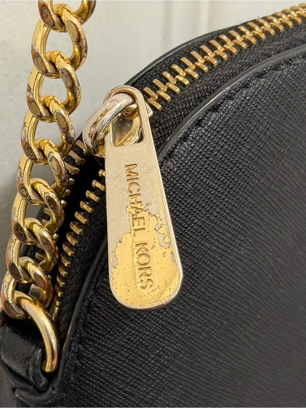 Michael Kors Cindy crossbody handbag black leather