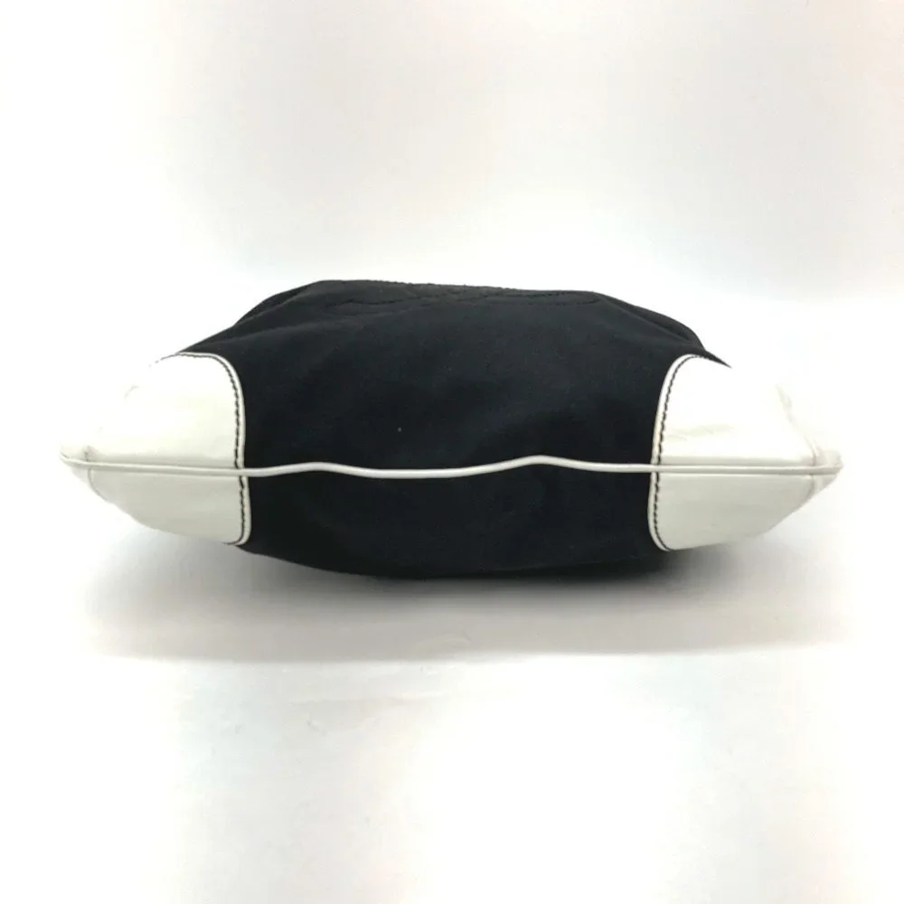 CHANEL black leather