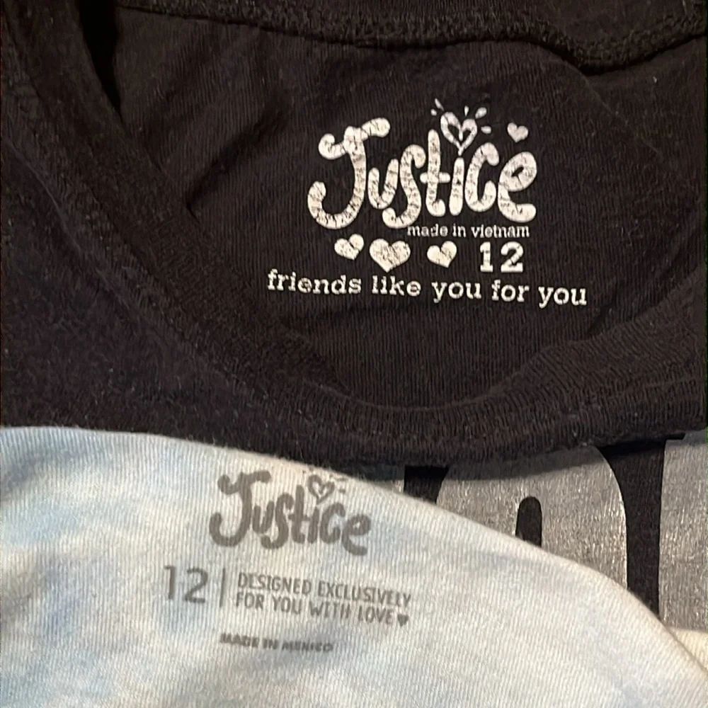 Justice lot tees