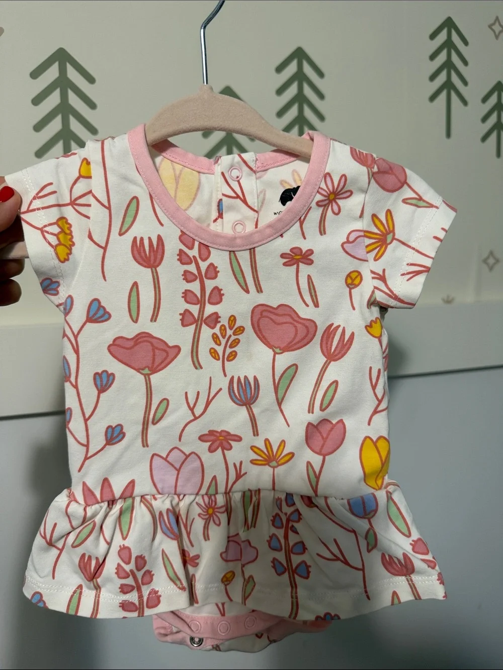 Monica & Andy Organic cotton Peplum Onesie