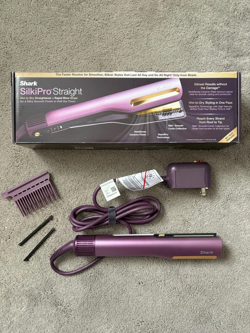 SlikPro Straight Hair Straightener - Purple