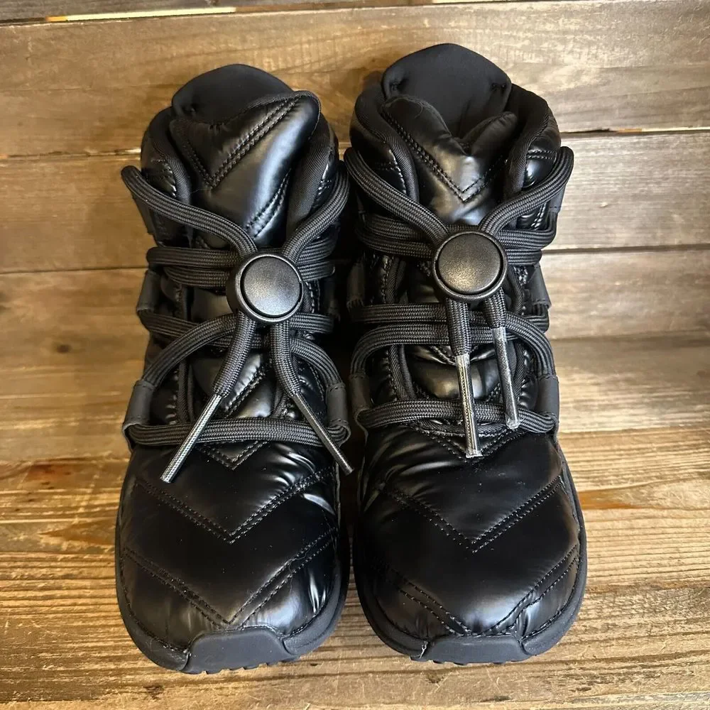 New NWOB Womens Merrell Cloud Puff Black Waterproof Winter Snow Boots Size 6.5 M
