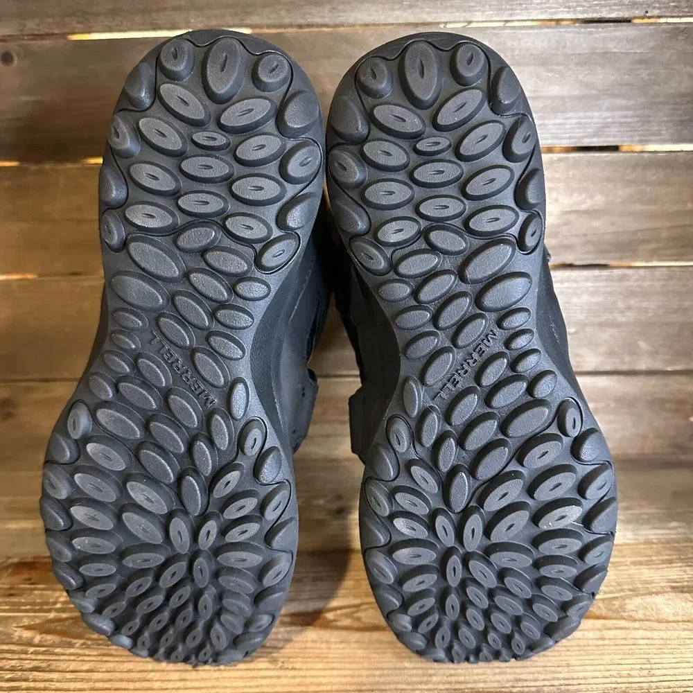 New NWOB Womens Merrell Cloud Puff Black Waterproof Winter Snow Boots Size 6.5 M