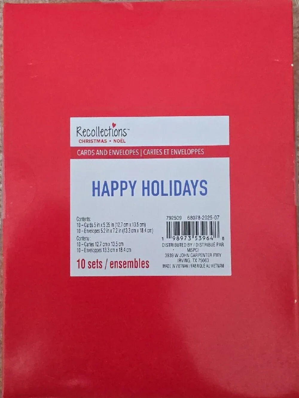 Recollections assorted holiday