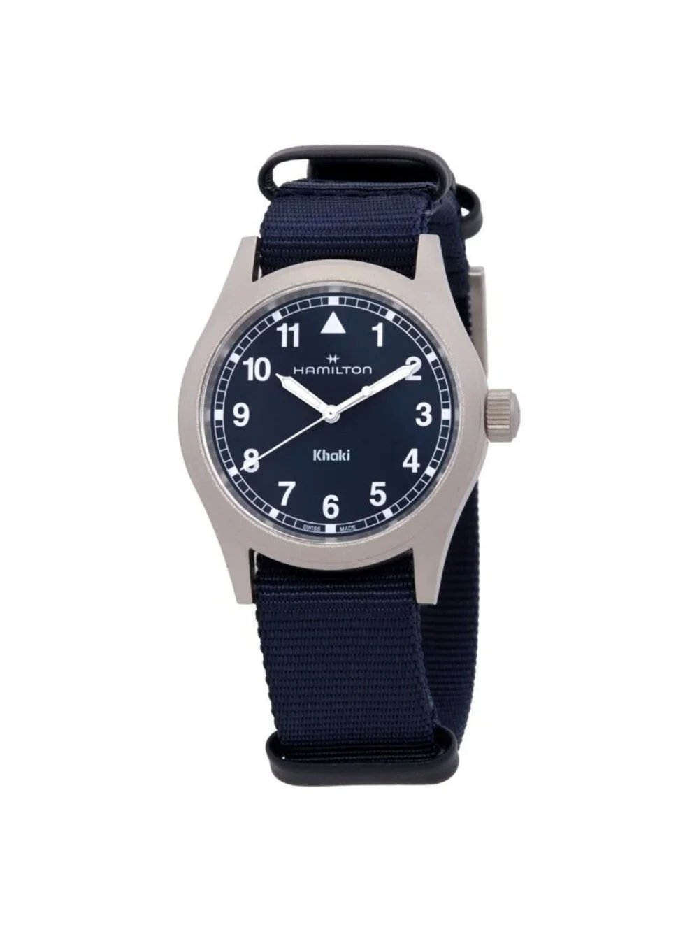 NWT Hamilton Khaki Field Quartz Blue Dial Watch