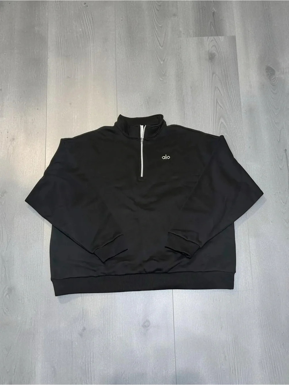 ALO Yoga Men’s Black Half-Zip Pullover