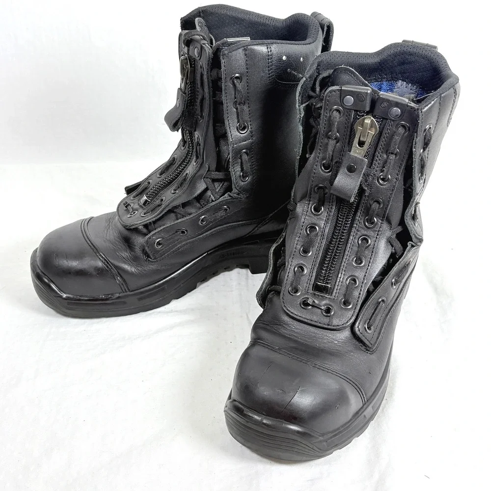 Haix Airpower R1 Black Leather EMS Station Crosstech Boots Mens 7.5W Womens 9