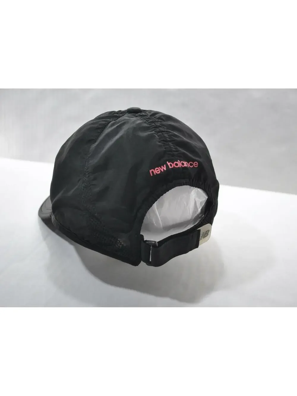 New Balance Running Runner Black Hiking Outdoors Athletic Run Pink Strap Hat Cap