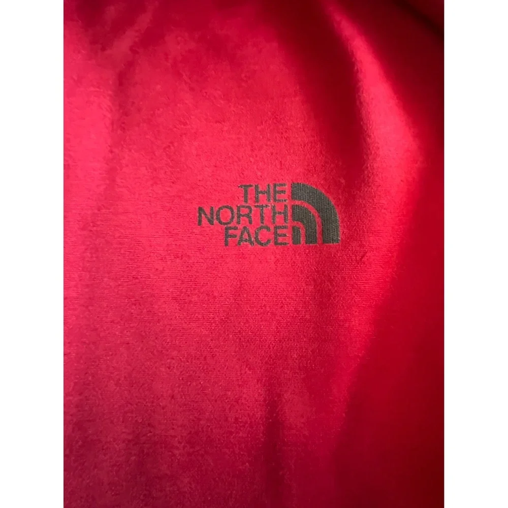 The North Face Mens Full Zip Hoodie Red Performance Fleece Jacket XL
