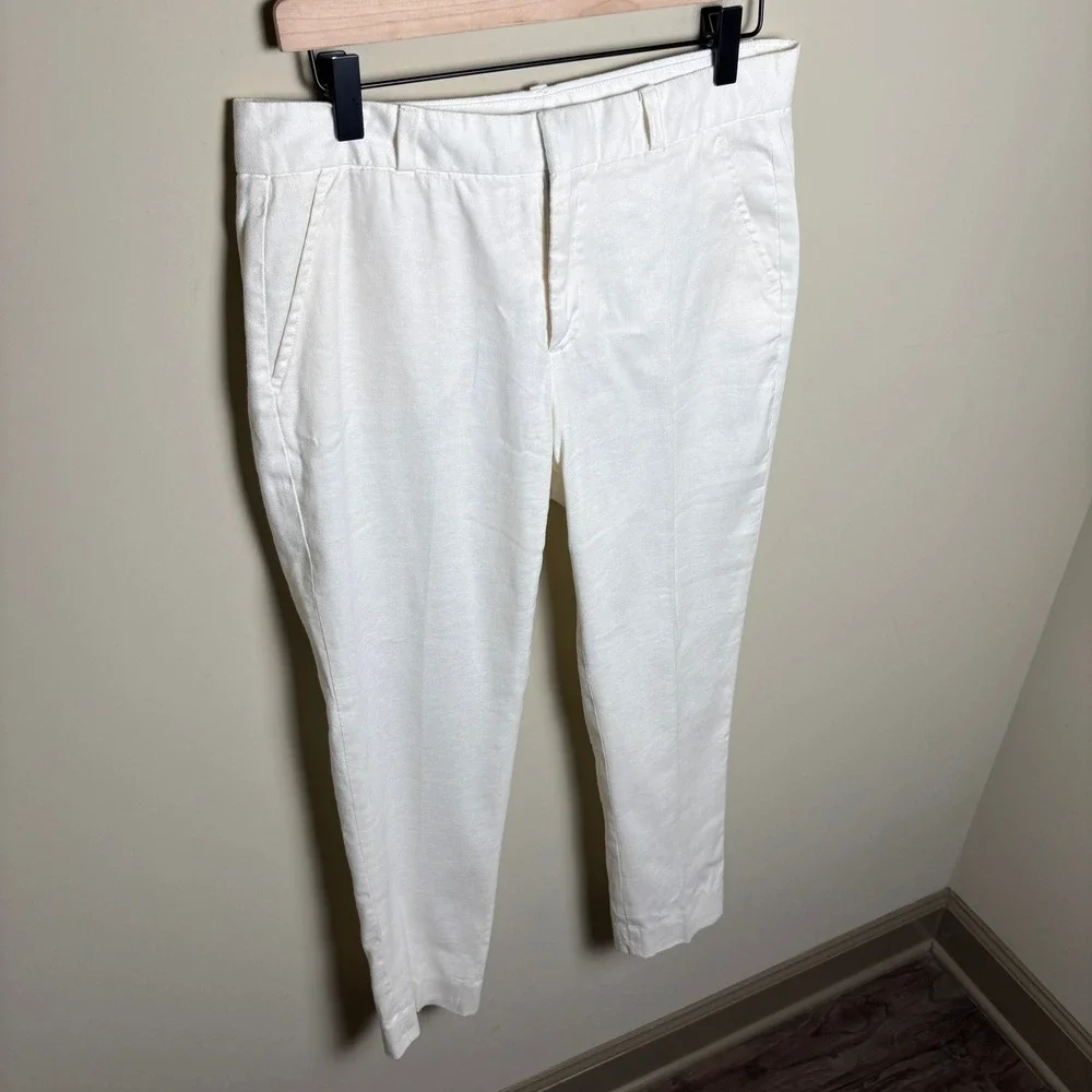 Banana Republic white cropped