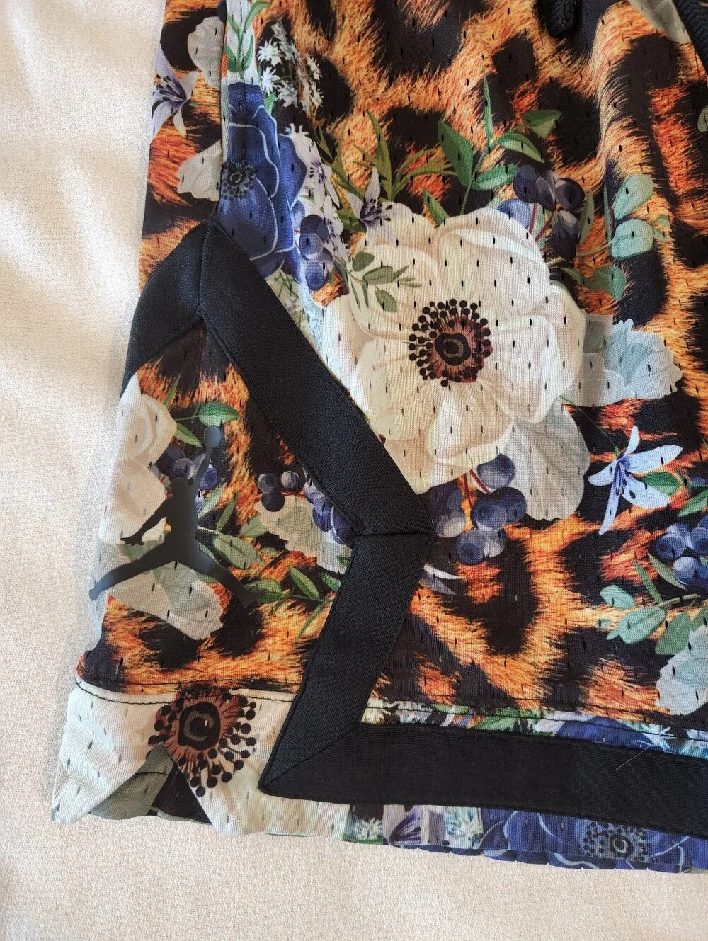 Nike Air Jordan Shorts Men Small Mesh Diamond Dri-Fit Basketball Floral FQ2945