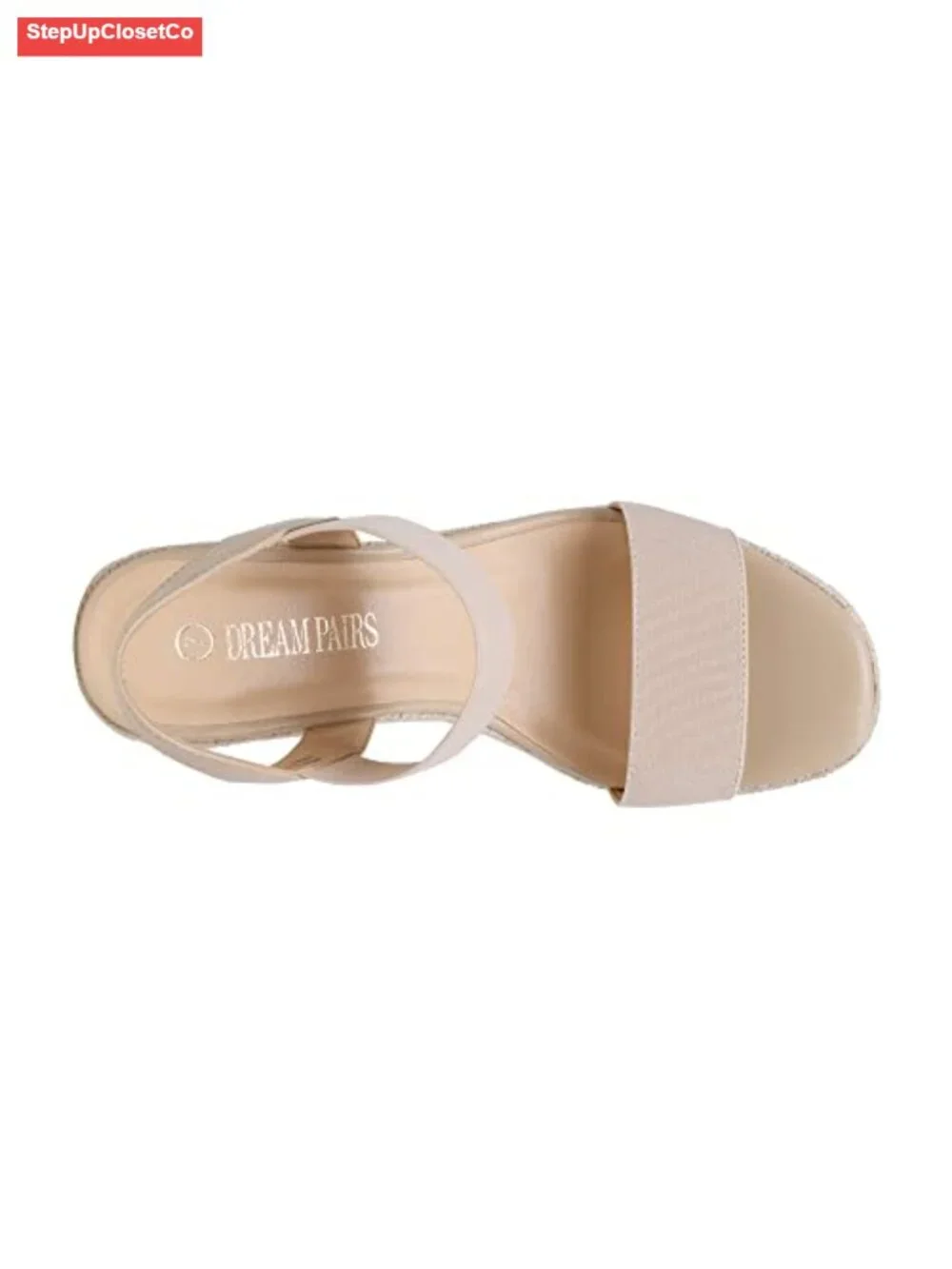 Espadrille Platform Wedge Sandals Open Toe Ankle Strap Slip On Non Slip