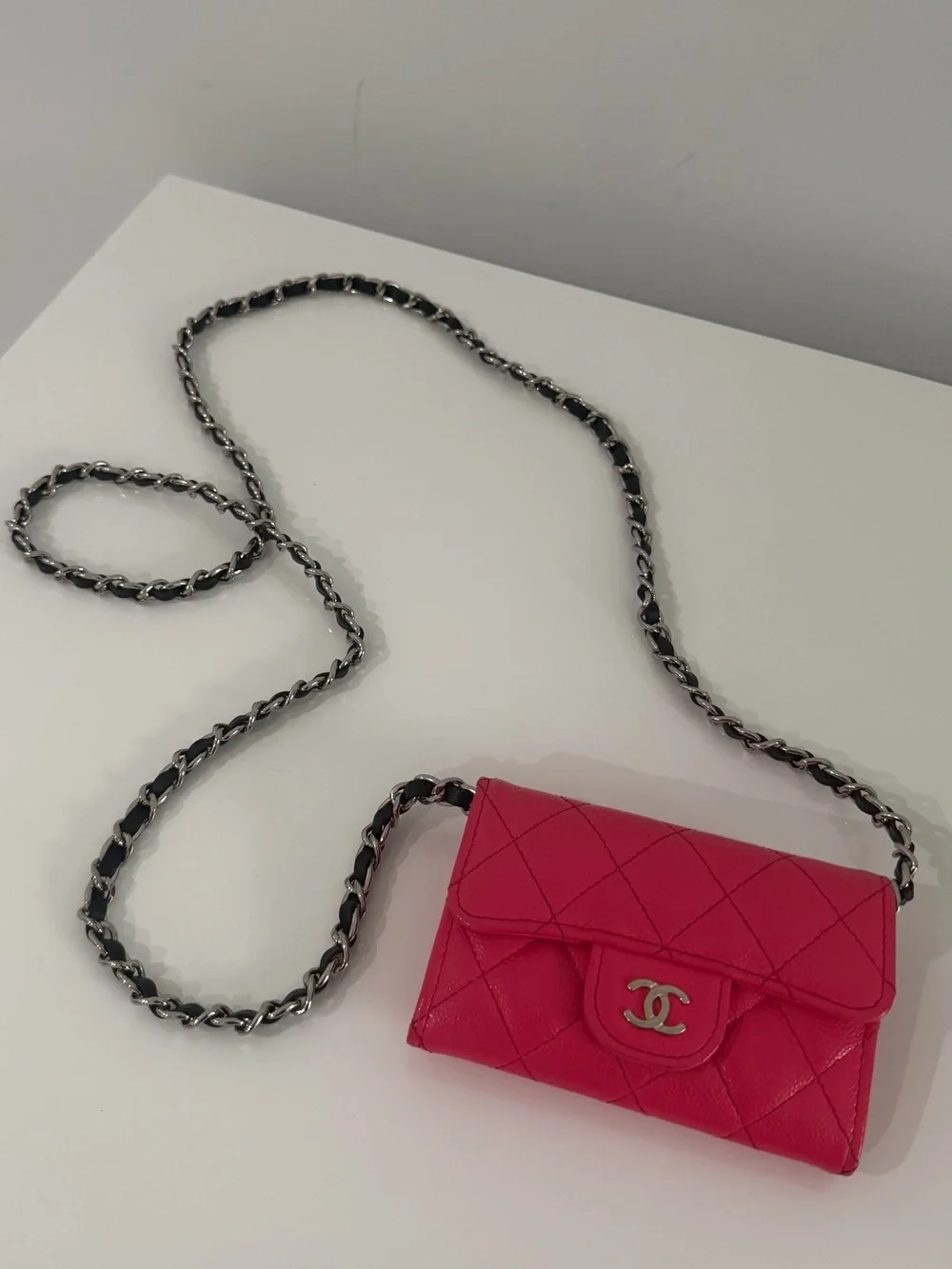 CHANEL quilted leather