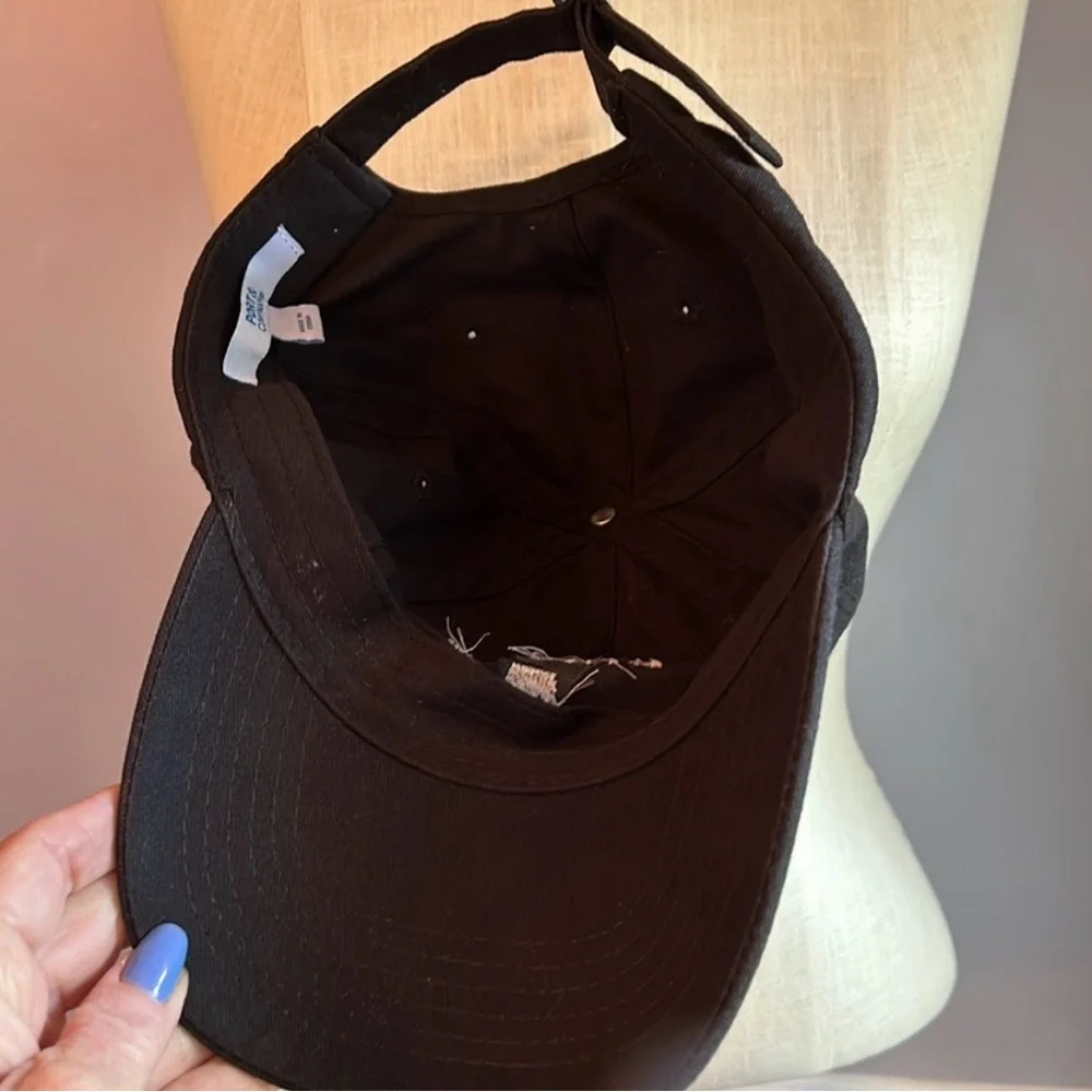 Birdies Black Twill Embroidered Cap - BIRDIES