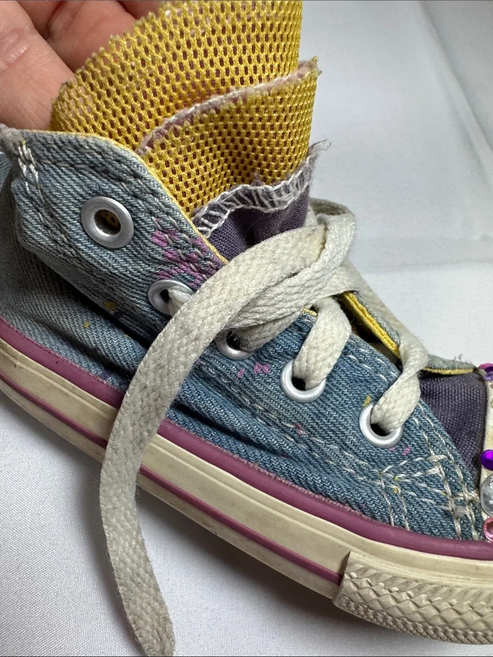 Converse denim high