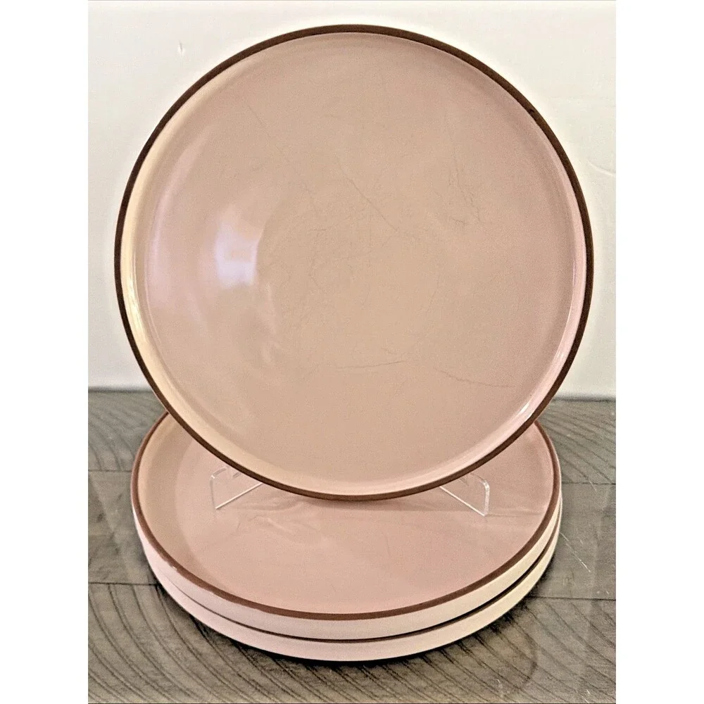 Our Place Dinner Plates Set 10.5” Handcrafted Ceramic pink 'spice'