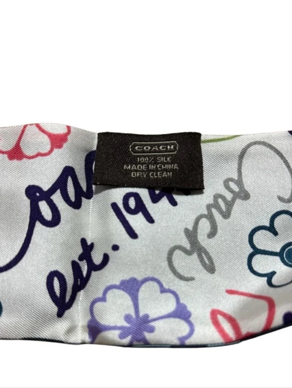 Coach slim scarf