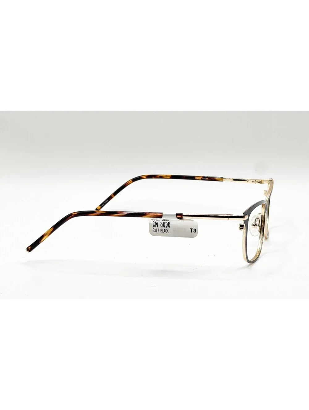 Chelsea Morgan CM 8000 BK Black Gold Cat Eye Authentic Eyeglass Frames 53-17-140