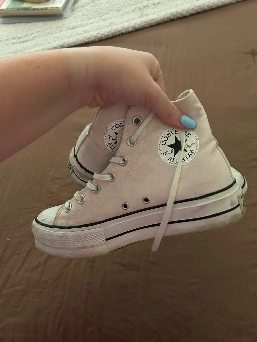 Converse High Top Sneakers - Light Pink