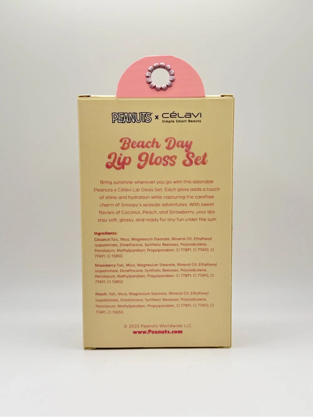 PEANUTS x CÉLAVI Beach Day Lip Gloss Set – 3 Piece | Snoopy