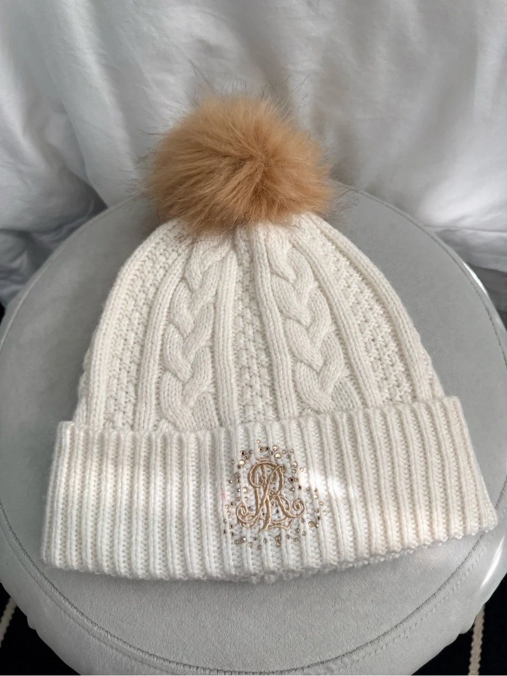Ralph Lauren cream cable