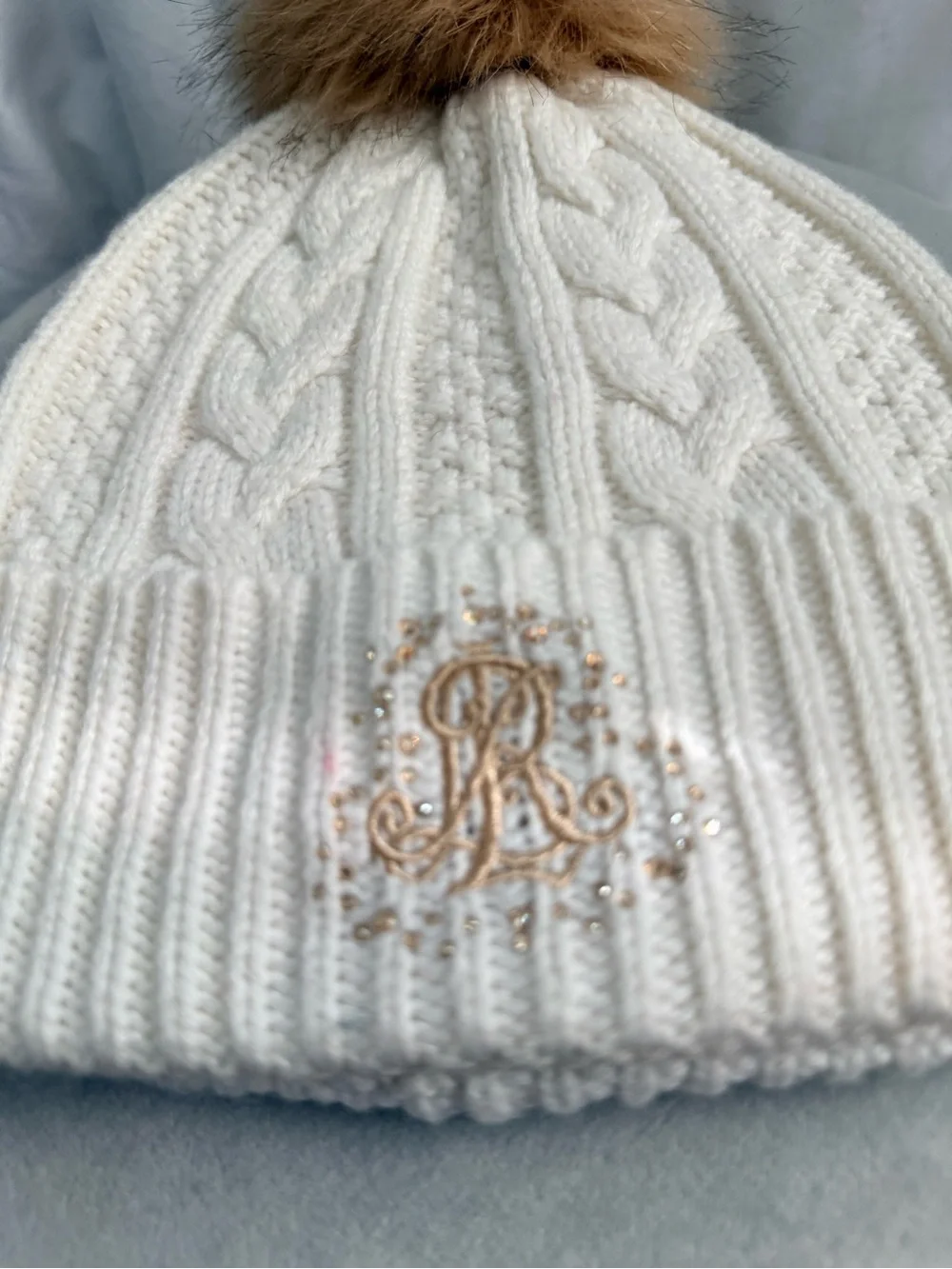 Ralph Lauren cream cable