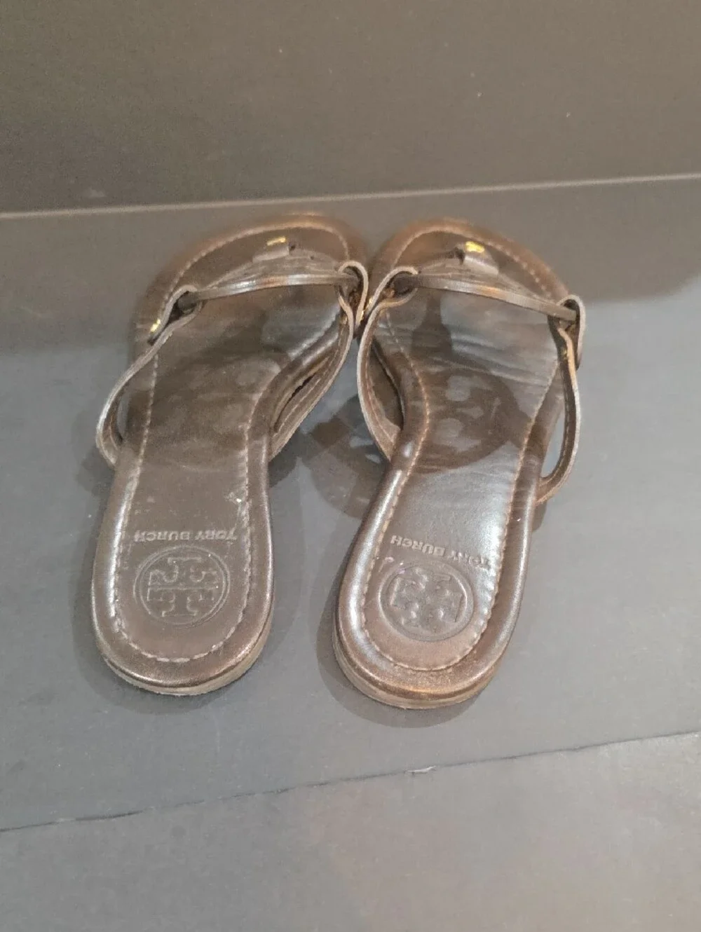 Tory Burch leather thong