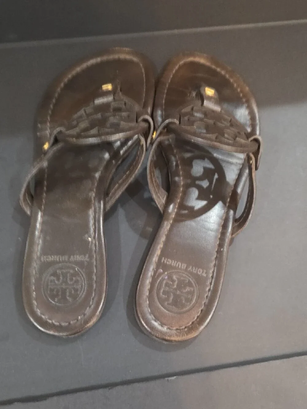 Tory Burch leather thong