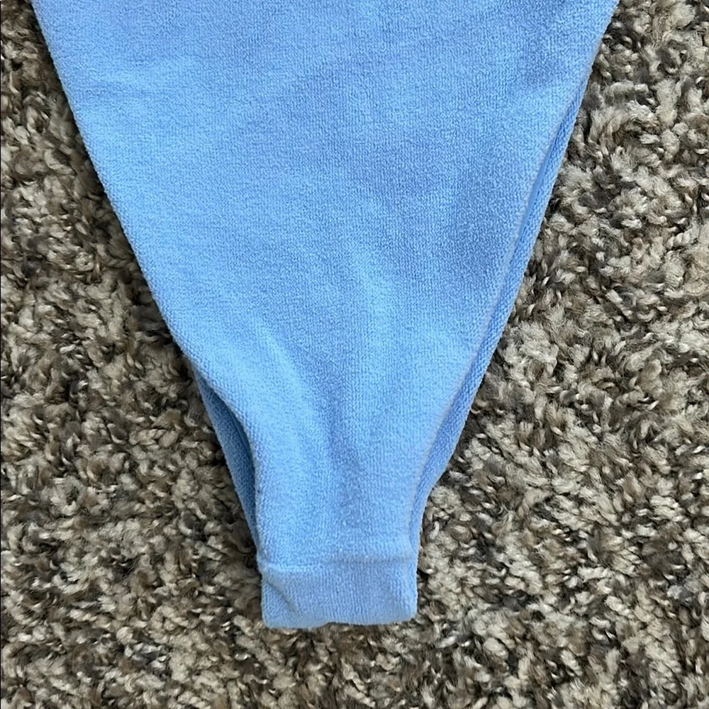 Frankies Bikinis Blue and Yellow Bikini Bottom Size Large