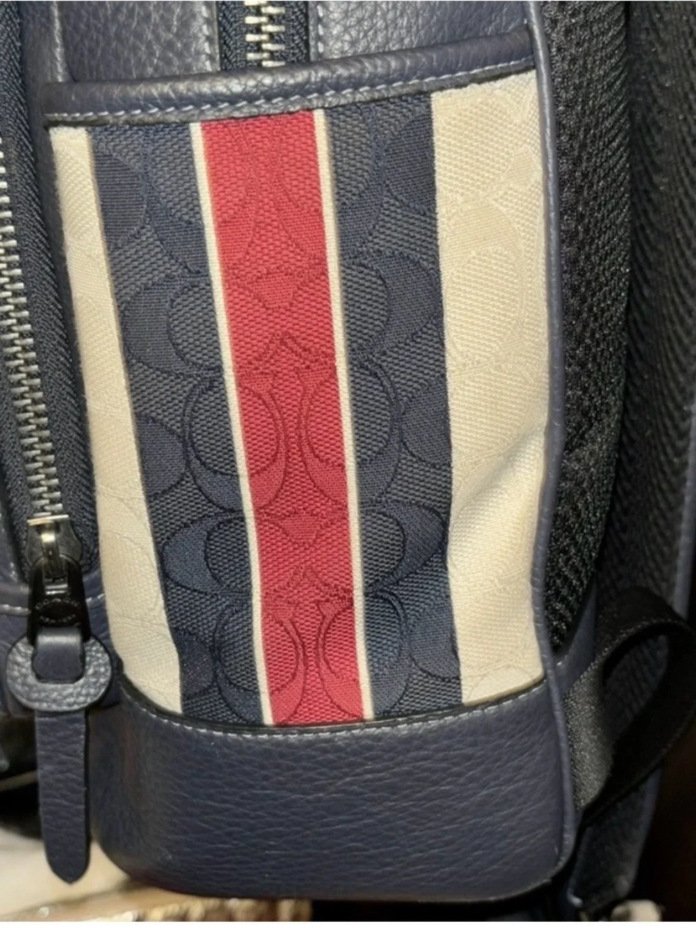 Coach backpack leather