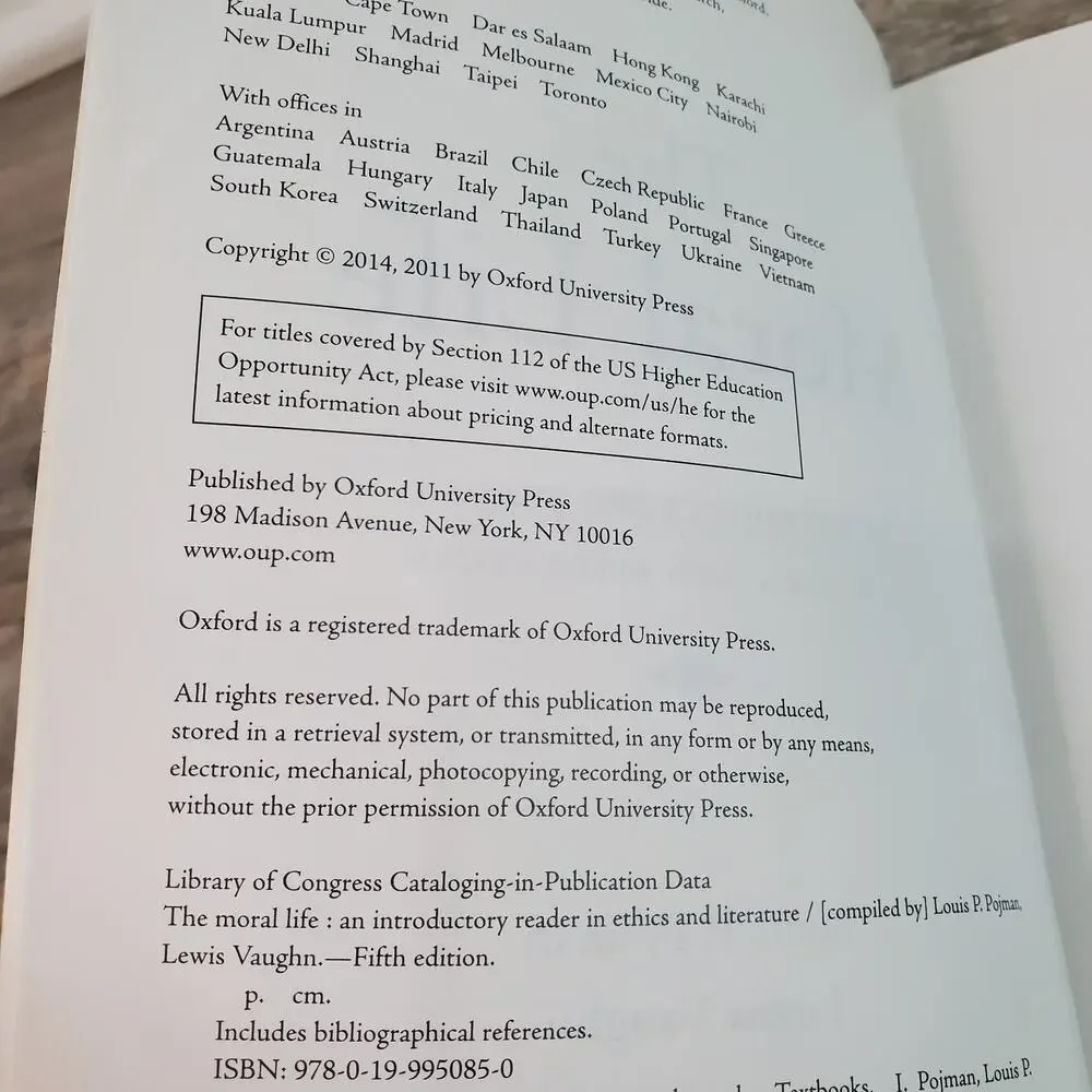 Oxford University Press moral life