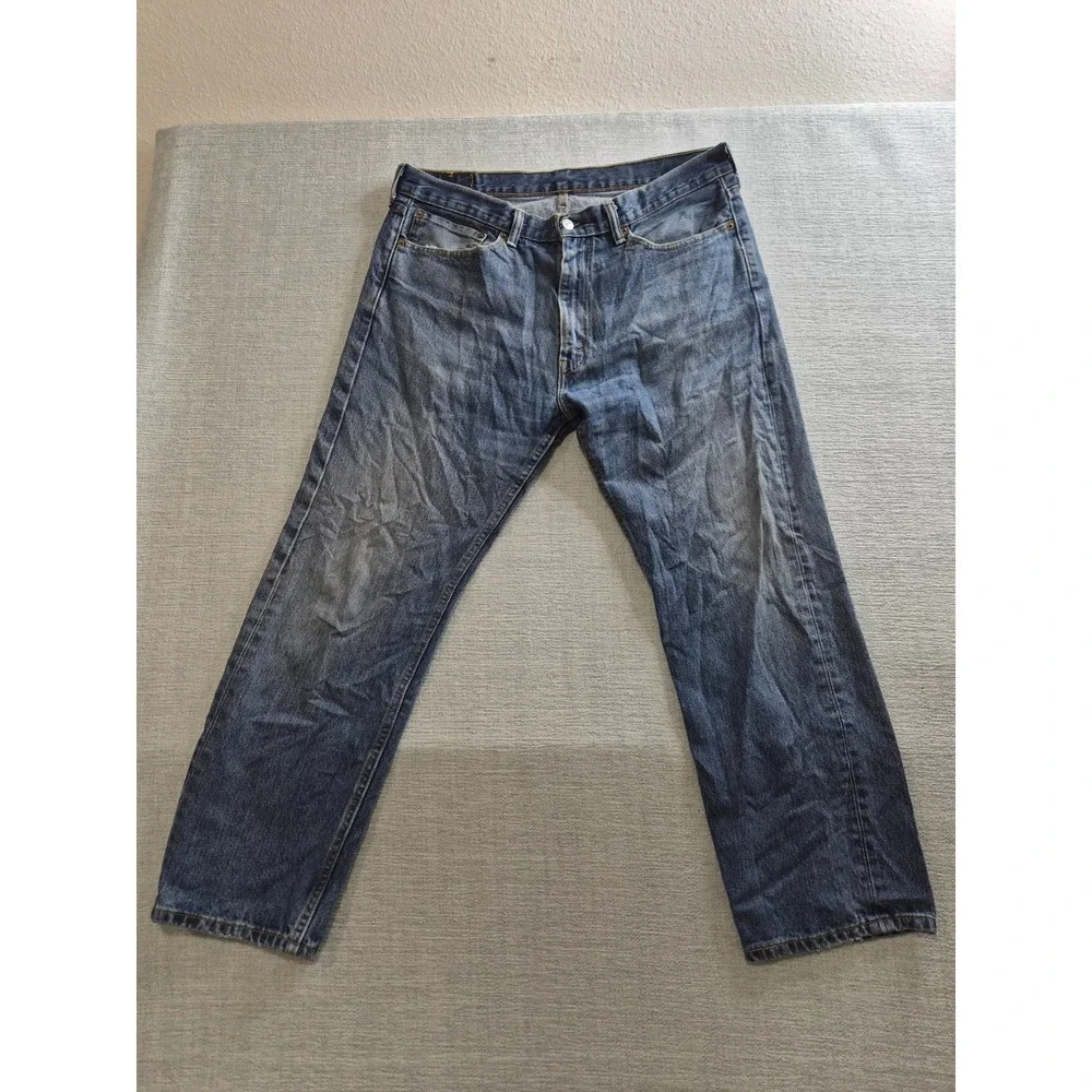 Levi's Jeans Mens 36x26 Blue Denim Preppy 5-Pockets Straight Leg Everyday Wear