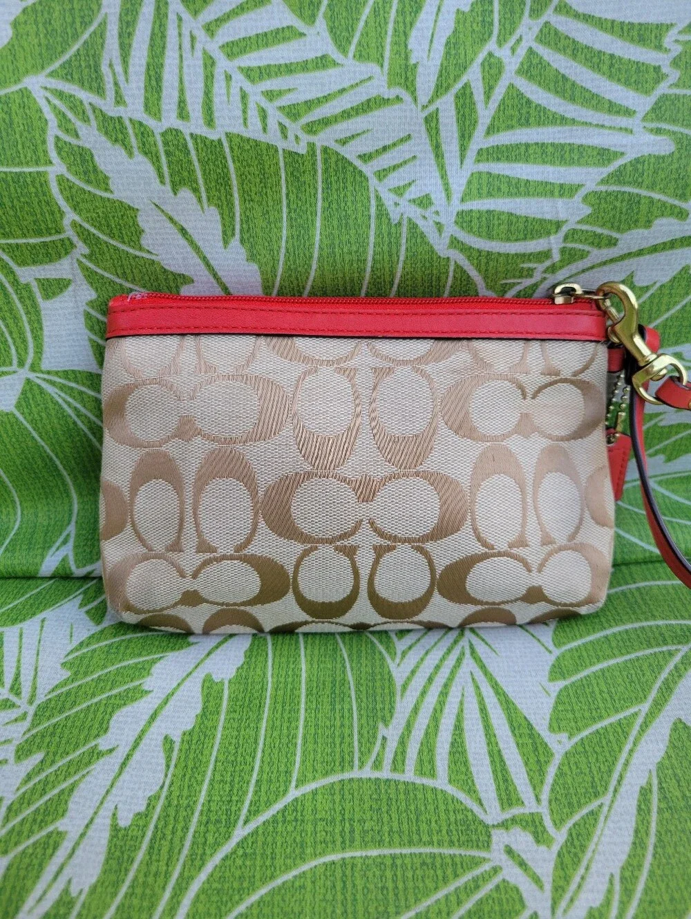 Coach wristlet crafted