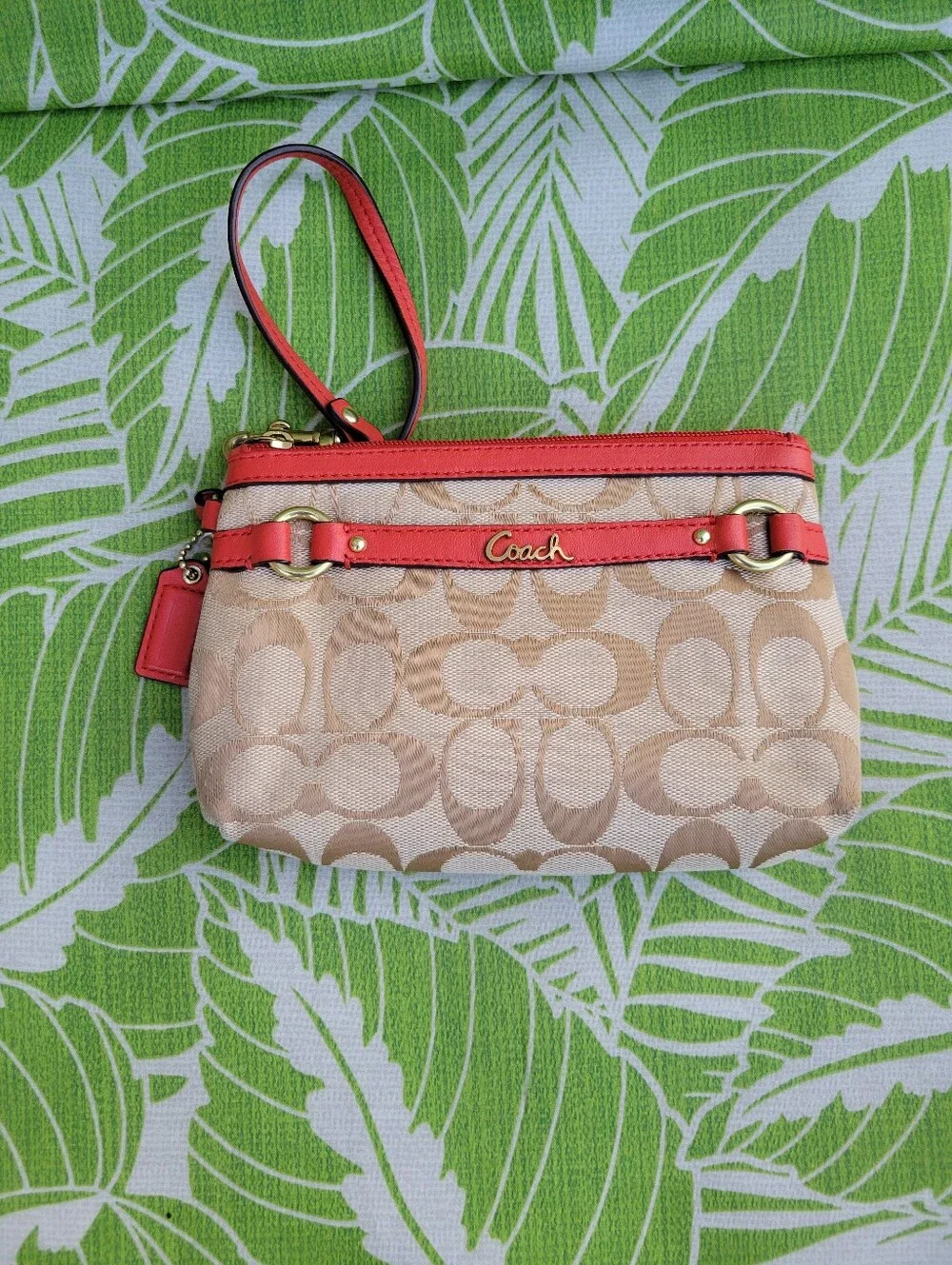 Coach wristlet crafted