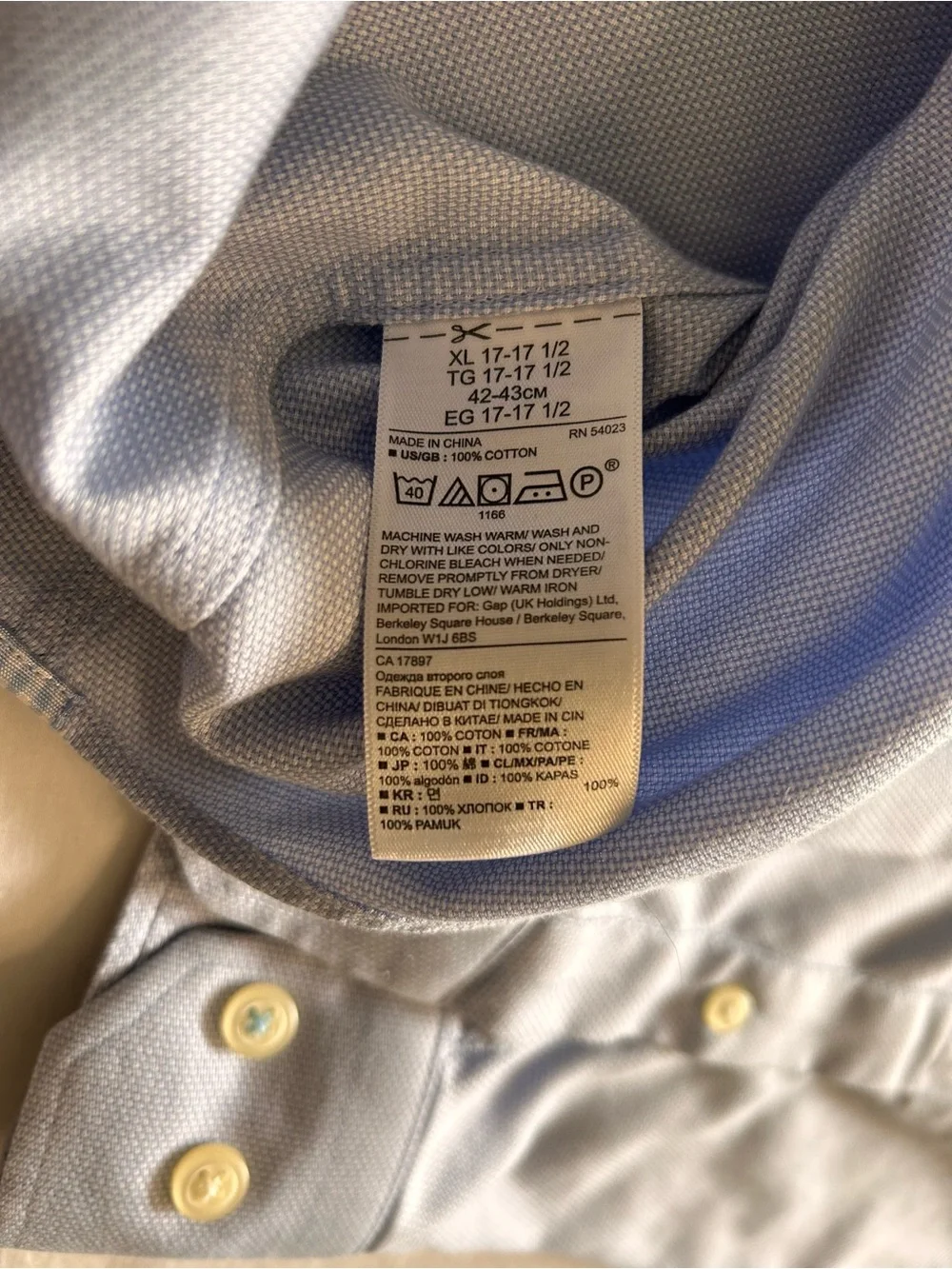 Banana Republic light blue