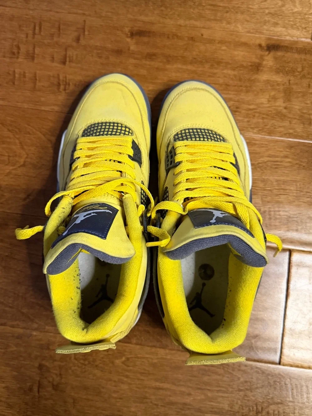 Jordan Retro Yellow and Black Low-Top Sneakers