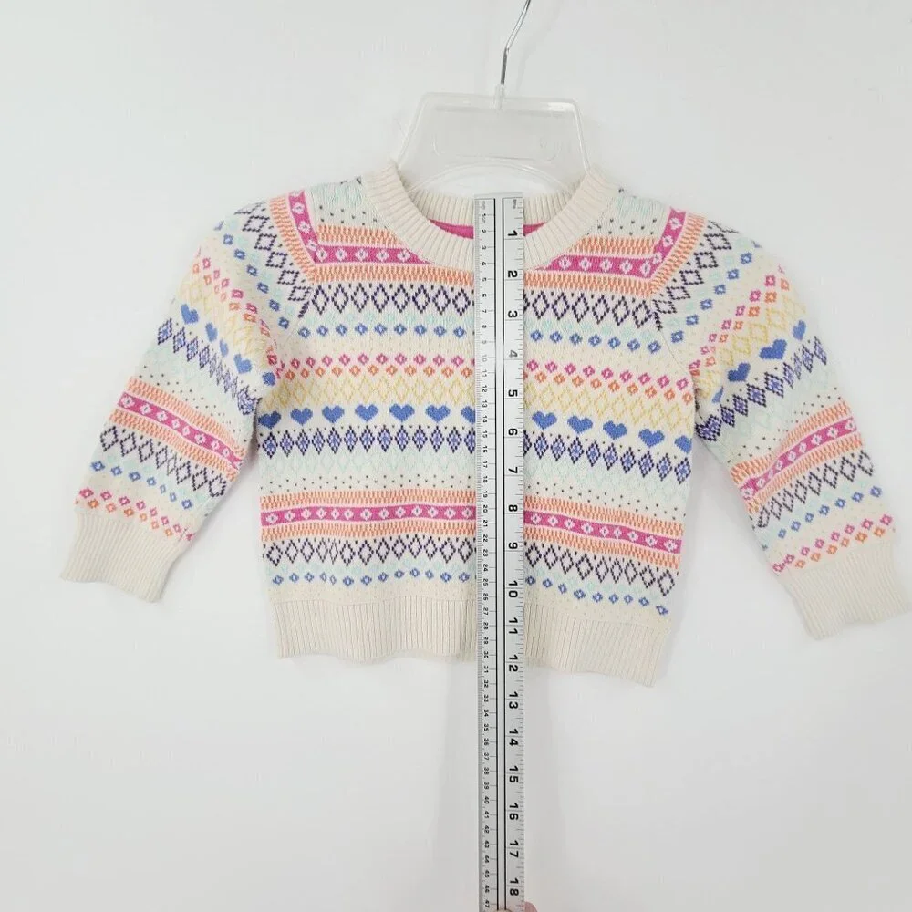 Baby Gap Kids Rainbow Stripe Fair Isle Pullover Sweater Multi Color Size 3 Years