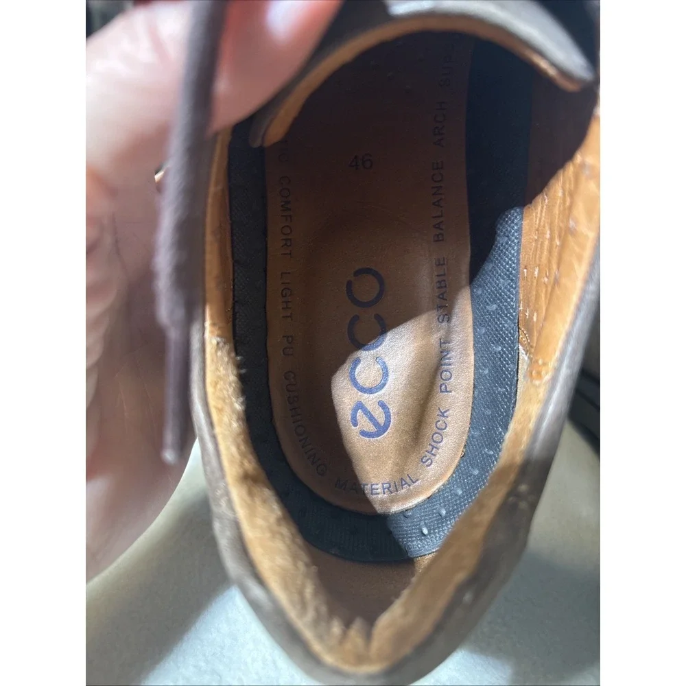 Ecco Men's Stable‎ Balance Shock Point Suede Cushioning Shoes Size 12