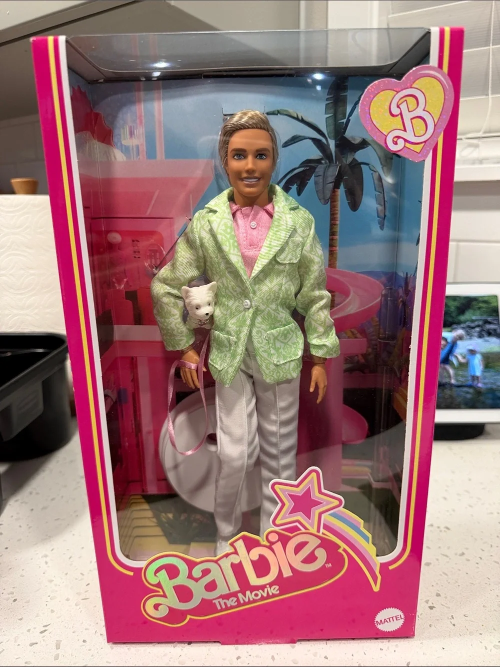 Barbie Ken Doll in Lime Green Blazer and Pink Shirt