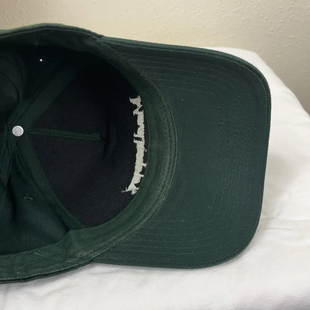 Madhappy Embroidered Logo Snapback Hat Unisex Adjustable Baseball Cap Green