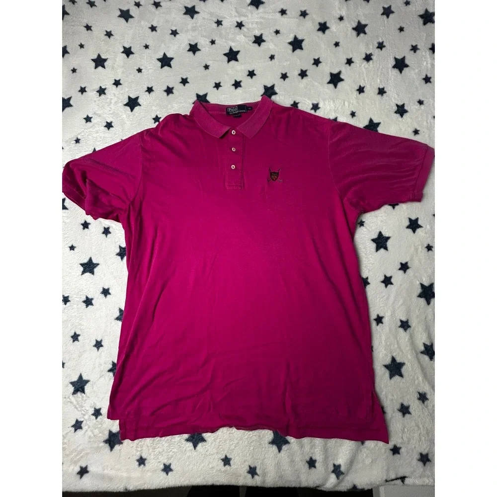 Polo Ralph Lauren Mens XXL Pink Golf Polo Shirt Short Sleeve Cotton Classic