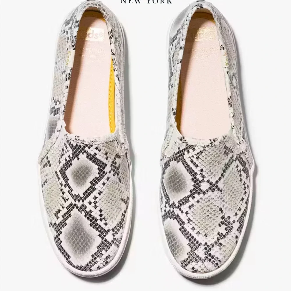 Keds X‎ Kate Spade New York Double Decker Snake-embossed Sneakers